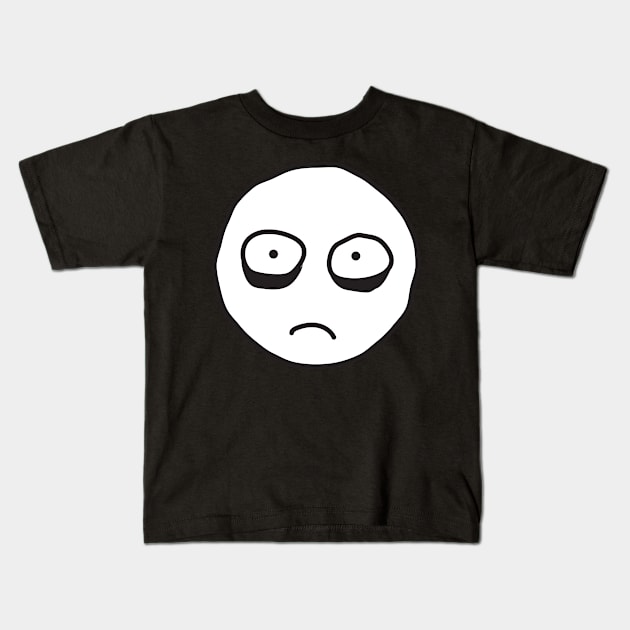 Insomnia face Kids T-Shirt by Ferdi Everywhere